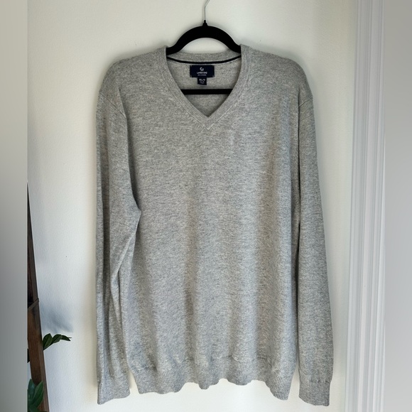 Lands' End Cashmere V-Neck Sweater Size Tall - Picture 1 of 4